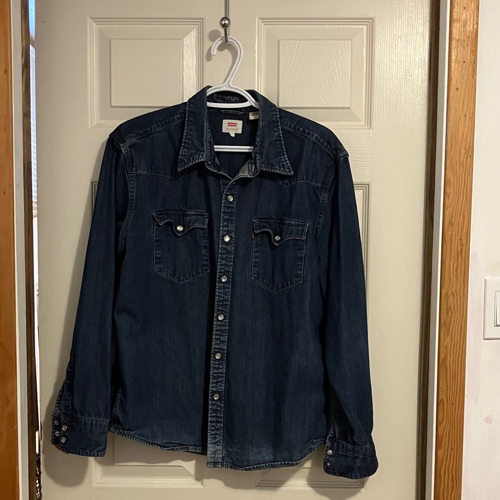 Levi's Dark Blue Denim Shirt